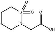 (1,1-Dioxo-1lambda*6*-[1,2]thiazinan-2-yl)-acetic acid 结构式