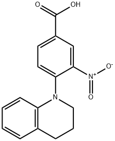 4-[3,4-Dihydro-1(2H)-quinolinyl]-3-nitrobenzoic acid 结构式