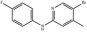 N-(5-Bromo-4-methyl-2-pyridinyl)-N-(4-fluorophenyl)amine 结构式