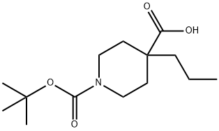 1-叔丁基4-乙基4-正丙基哌啶-1,4-二羧酸酯 结构式