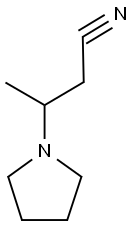 1-pyrrolidinepropanenitrile, beta-methyl- 结构式