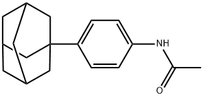 N-[4-(1-金刚烷基)苯基]乙酰胺 结构式