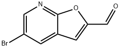 5-Bromofuro[2,3-b]pyridine-2-carbaldehyde 结构式