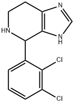 4-(2,3-二氯苯基)-4,5,6,7-四氢-3H-咪唑并[4,5-C]吡啶 结构式