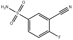 3-氰基-4-氟苯-1-磺酰胺 结构式