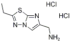 [(2-乙基咪唑并[2,1-B][1,3,4]噻二唑-6-基)甲基]胺二盐酸盐 结构式