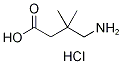 4-Amino-3,3-dimethylbutanoic acid hydrochloride 结构式