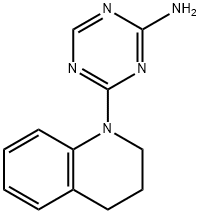 [4-(3,4-二氢-2H-喹啉-1-基)-S-三嗪-2-基]胺 结构式