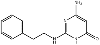 6-氨基-2-[(2-苯基乙基)氨基]嘧啶-4(3H)-酮 结构式