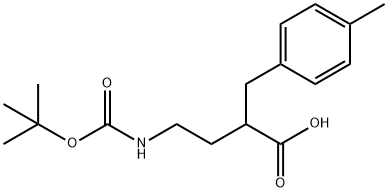 4-[(tert-Butoxycarbonyl)amino]-2-(4-methylbenzyl)-butanoic acid 结构式