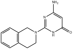 6-氨基-2-(3,4-二氢-1H-异喹啉-2-基)-1H-嘧啶-4-酮 结构式