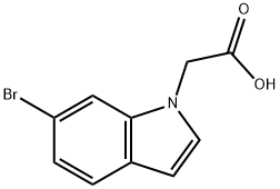 2-(6-6-溴吲哚-1-基)乙酸 结构式