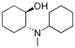 trans-2-[Cyclohexyl(methyl)amino]cyclohexanol 结构式
