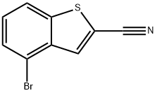 4-溴苯并[B]噻吩-2-腈 结构式