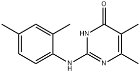 2-[(2,4-二甲基苯基)氨基]-5,6-二甲基嘧啶-4(3H)-酮 结构式