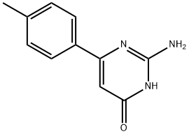 2-氨基-6-(4-甲基苯基)嘧啶-4(3H)-酮 结构式