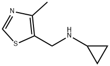 N-[(4-甲基-1,3-噻唑-5-基)甲基]环丙胺二盐酸盐 结构式