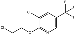 3-氯-2-(2-氯乙氧基)-5-(三氟甲基)吡啶 结构式