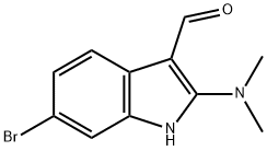 6-Bromo-2-(dimethylamino)-1H-indole-3-carbaldehyde 结构式