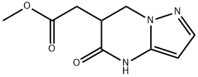 (5-氧代-4,5,6,7-四氢吡唑并[1,5-A]嘧啶-6-基)乙酸甲酯 结构式