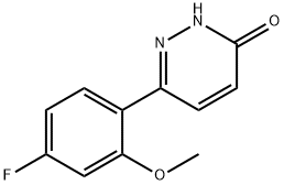 6-(4-氟-2-甲氧苯基)哒嗪-3(2H)-酮 结构式