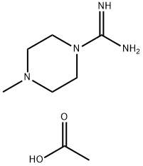 4-Methylpiperazine-1-carboxamidinium acetate 结构式