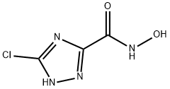 3-氯-N-羟基-1,2,4-1H-三氮唑-5-甲酰胺 结构式