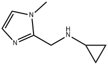 N-[(1-甲基-1H-咪唑基-2-基)甲基]环丙胺二盐酸盐 结构式