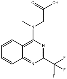 [Methyl-(2-trifluoromethyl-quinazolin-4-yl)-amino] -acetic acid 结构式