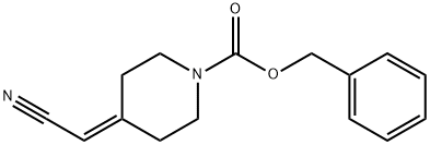 Benzyl 4-(cyanomethylidene)-piperidine-1-carboxylate 结构式