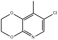 7-氯-8-甲基-2,3-二氢-[1,4]二氧杂环己二烯并[2,3-B]吡啶 结构式