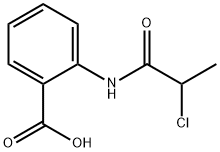 2-[(2-氯丙醇基)氨基]苯甲酸 结构式