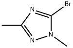 1,2,4-1H-三氮唑,5-溴-1,3-二甲基- 结构式