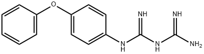 1-(二氨基亚甲基)-2-[4-(苯氧基)苯基]胍 结构式