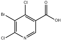 5-溴-4,6-二氯烟酸 结构式