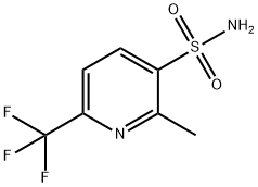 2-甲基-6-(三氟甲基)吡啶-3-磺酰胺 结构式