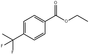 4-(1,1-二氟乙基)苯甲酸乙酯 结构式