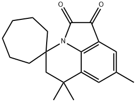 6'',6'',8''-Trimethyl-5'',6''-dihydrospiro[cycloheptane-1,4''-pyrrolo[3,2,1-ij]quinoline]-1'',2''-dione