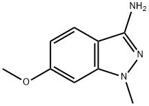 6-甲氧基-1-甲基-1H-吲唑-3-胺 结构式