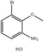 (3-氯-2-甲氧苯基)胺盐酸盐 结构式