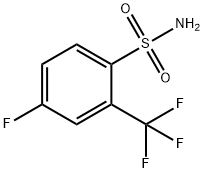 4-氟-2-(三氟甲基)苯磺酰胺 结构式