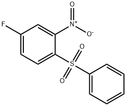 5-FLUORO-2-PHENYLSULFONYLNITROBENZENE 结构式