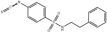 4-ISOTHIOCYANATO-N-(2-PHENYLETHYL)BENZENESULFONAMIDE 结构式