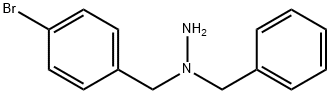 1-BENZYL-1-(4-BROMOBENZYL)HYDRAZINE 结构式