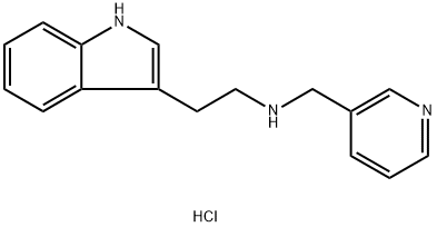 2-(1H-INDOL-3-YL)-ETHYL]-PYRIDIN-3-YLMETHYL-AMINE HYDROCHLORIDE 结构式