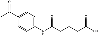 5-[(4-乙酰苯基)氨基]-5-氧代-戊酸 结构式