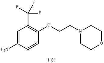 4-[2-(4-MORPHOLINYL)ETHOXY]-3-(TRIFLUOROMETHYL)-PHENYLAMINE DIHYDROCHLORIDE 结构式