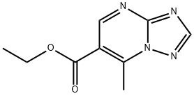 7-甲基[1,2,4]三唑并[1,5-A]嘧啶-6-甲酸乙酯 结构式