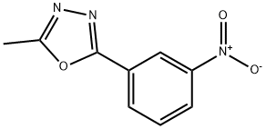 2-methyl-5-(3-nitrophenyl)-1,3,4-oxadiazole 结构式