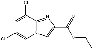 6,8-二氯咪唑并[1,2-A]吡啶-2-羧酸乙酯 结构式
